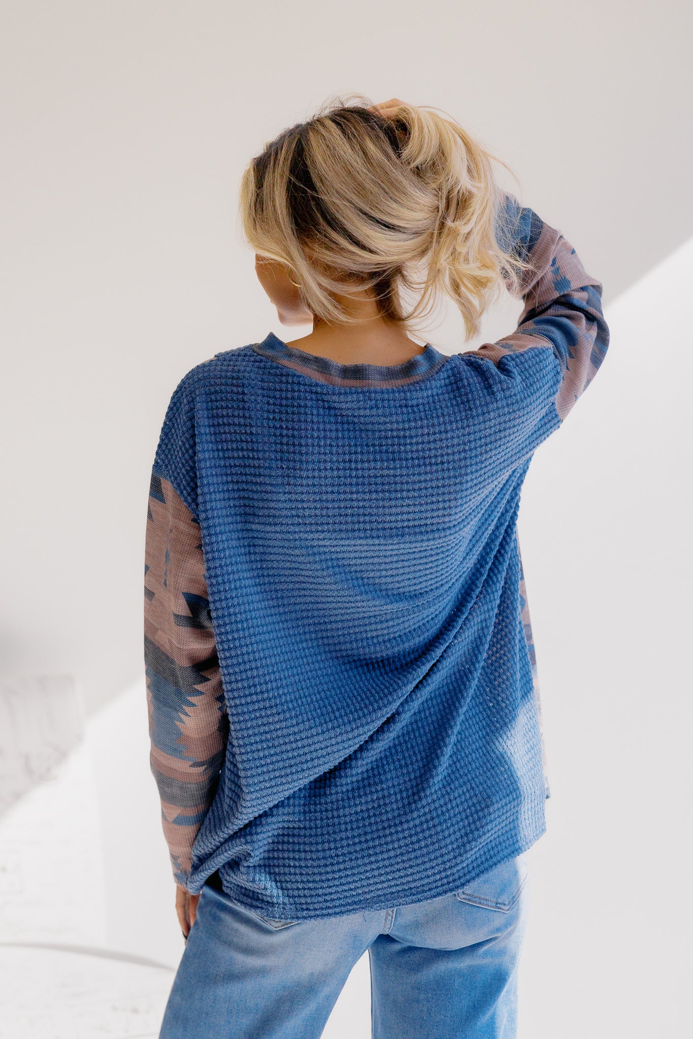 (10-22-25) Aztec Waves Long Sleeve