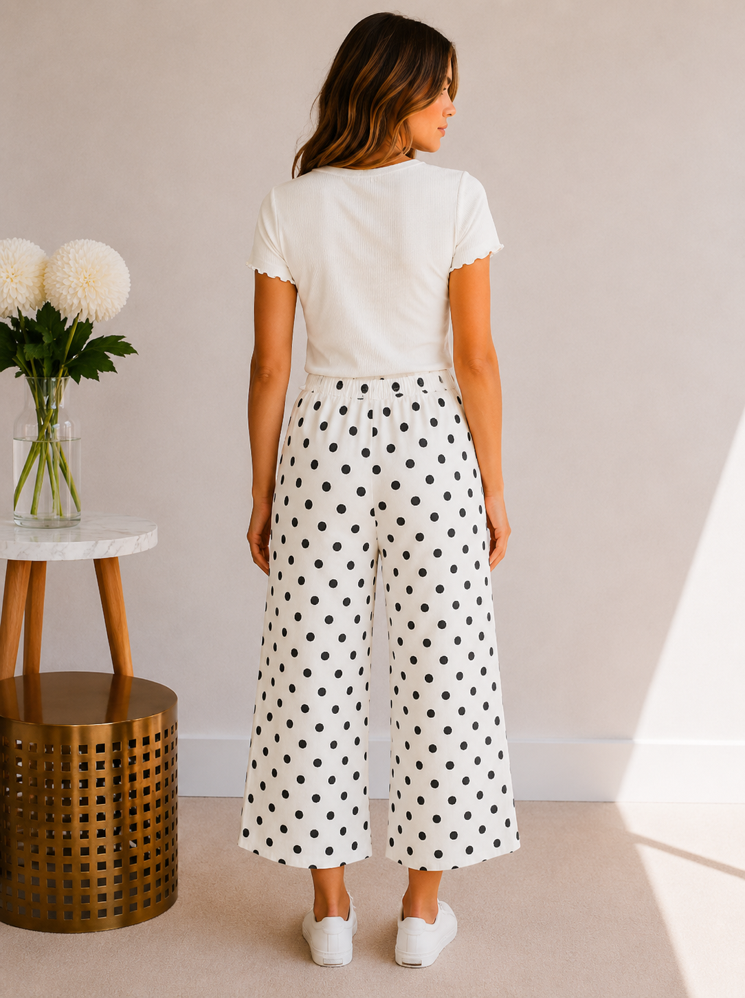 (5-27-26)Chic Moment Polka Dot Pants
