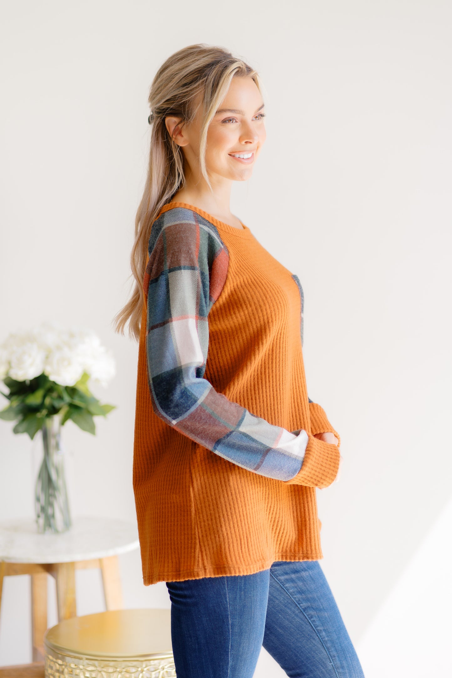 (9-10-25) Plaid Intentions Top