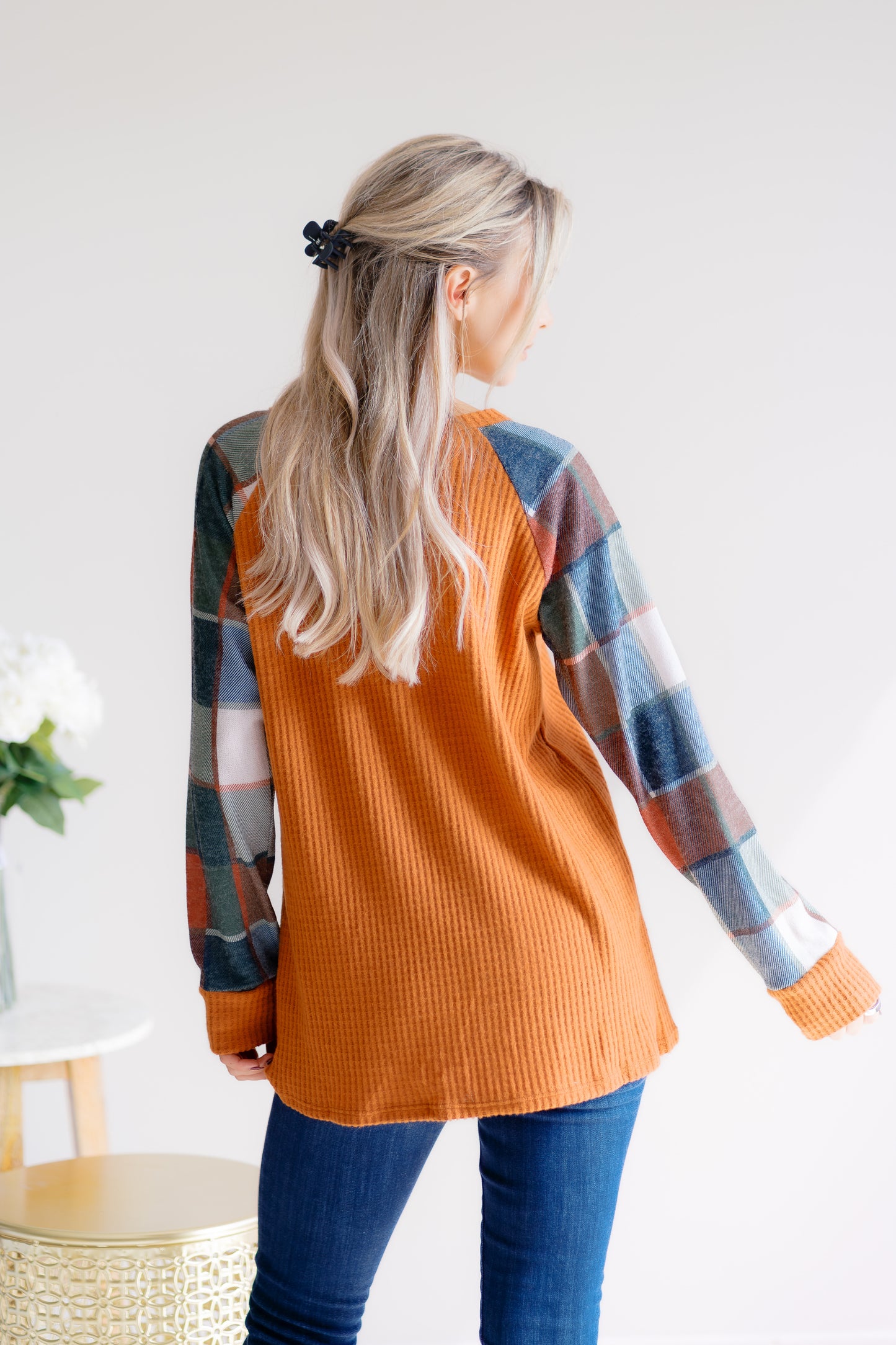 (9-10-25) Plaid Intentions Top