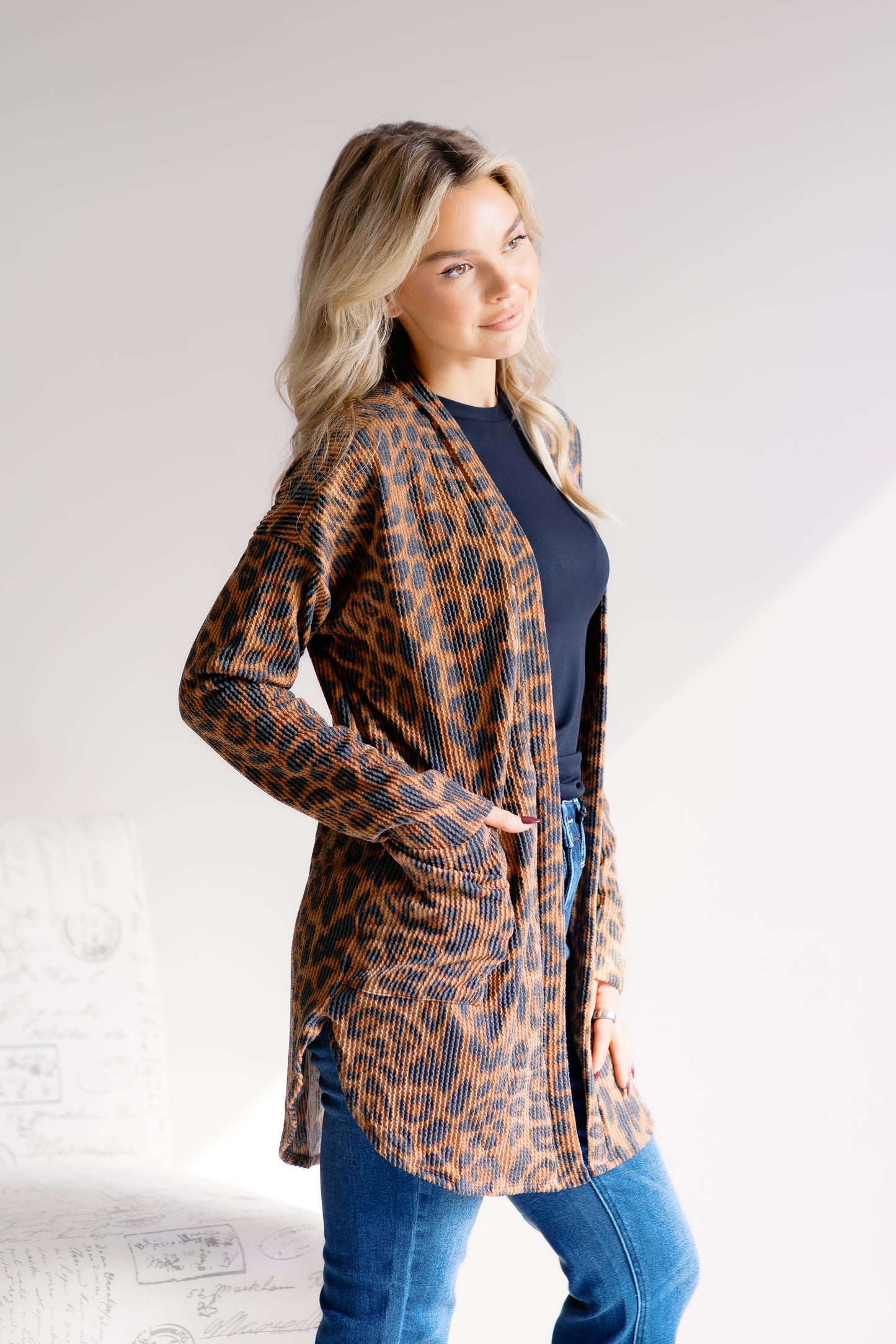 (9-24-25) Brown Sugar Spots Cardigan