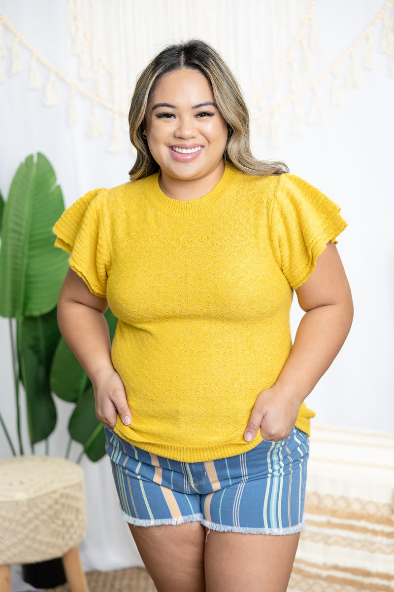 WAISTBAND RUFFLE HEM SKIRT QUEENS BEE HIVE