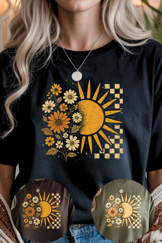 (10-24-25) Floral Sun T-Shirt