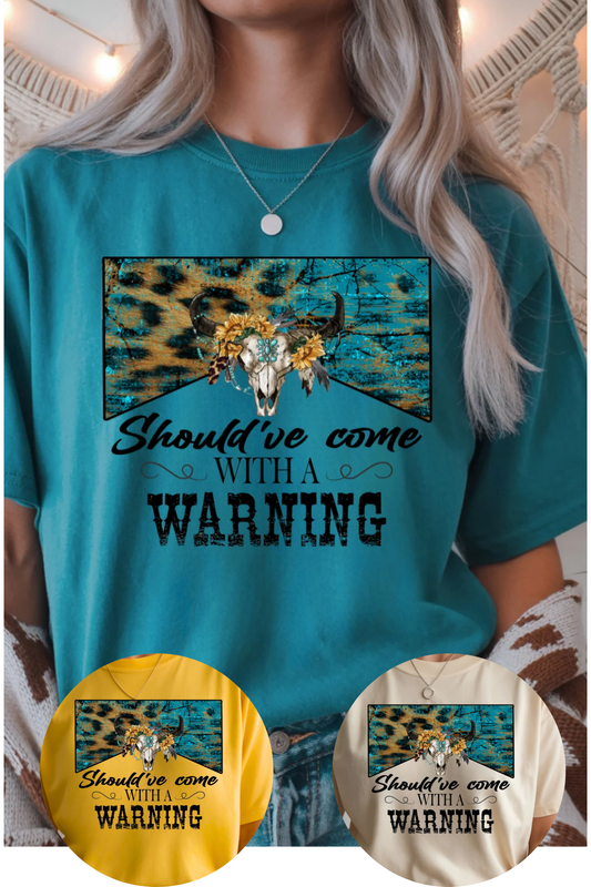 Warning Graphic Tee