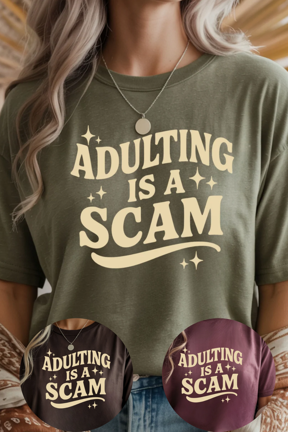 Adulting is a Scam Graphic Tee