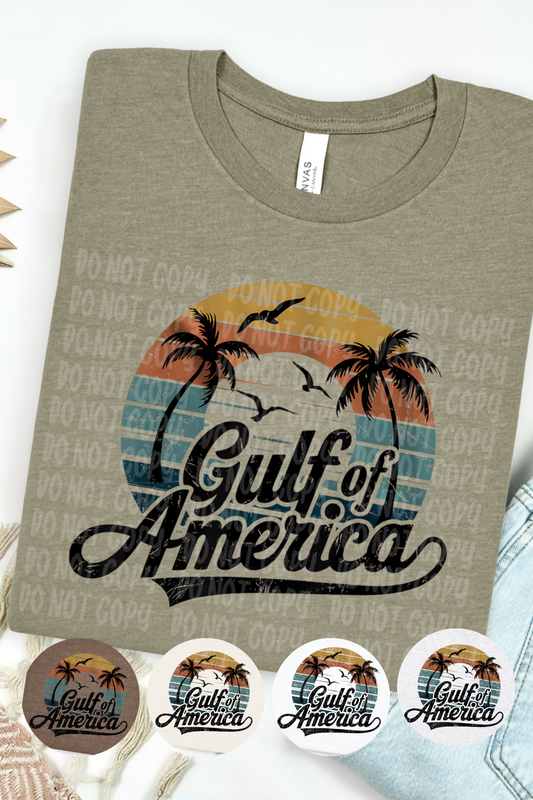 Gulf Of America Palm Trees T-Shirt