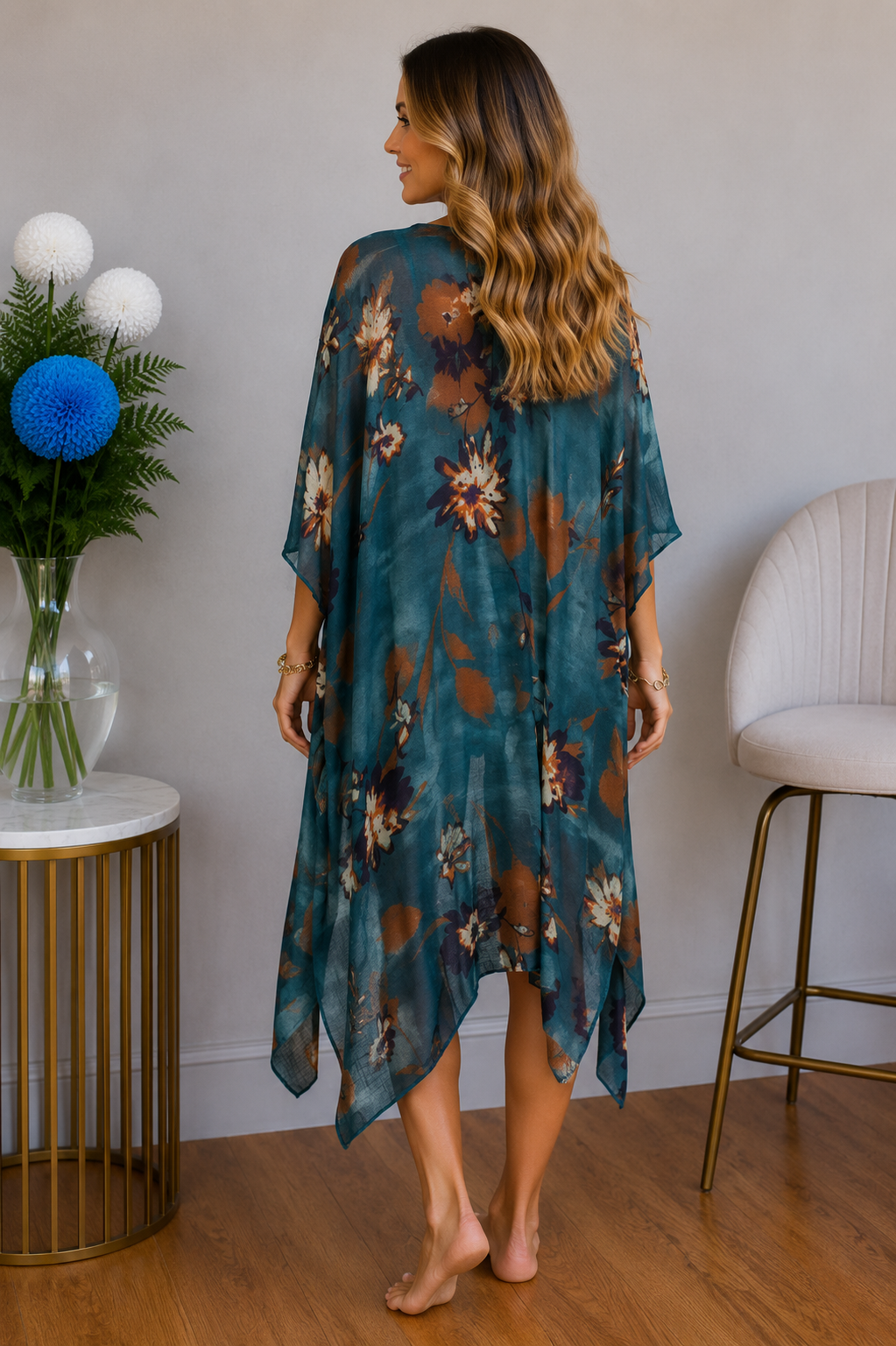 (9-16-26)Autumn Bloom Kimono
