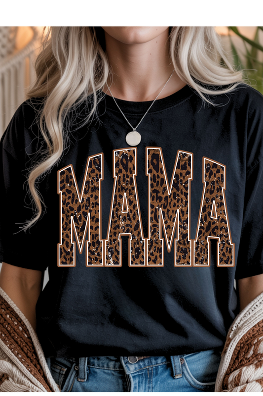 (8-10-26)Leopard Mama Graphic Tee