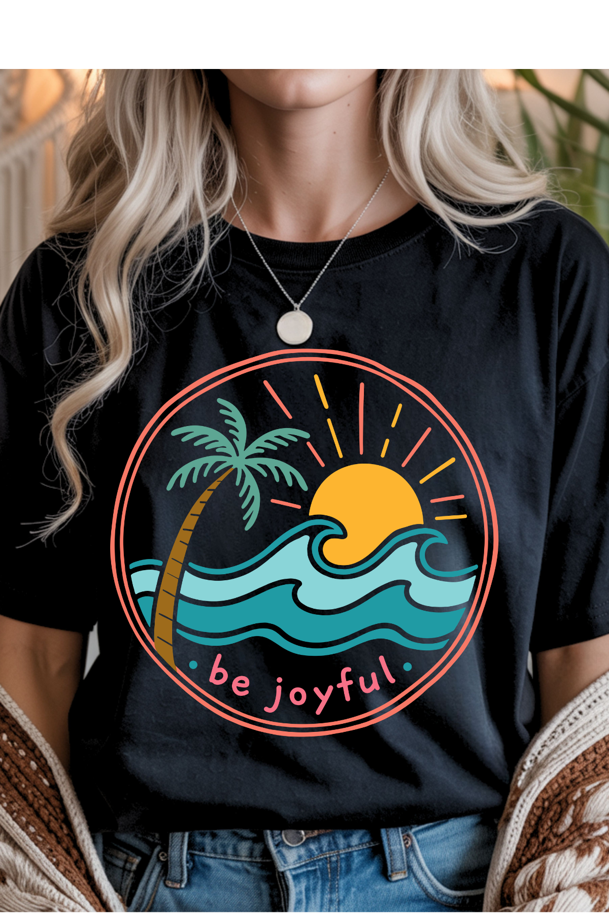 (8-17-26)Be Joyful Graphic Tee