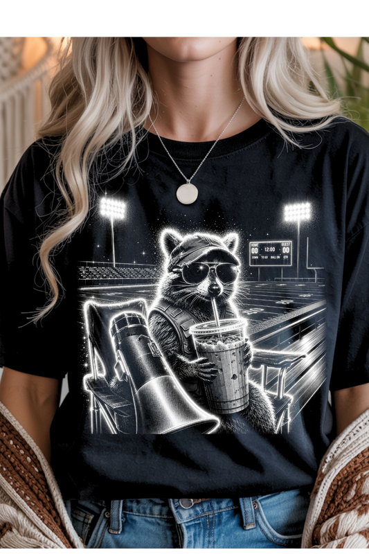 (9-7-26)Raccoon Football Graphic Tee