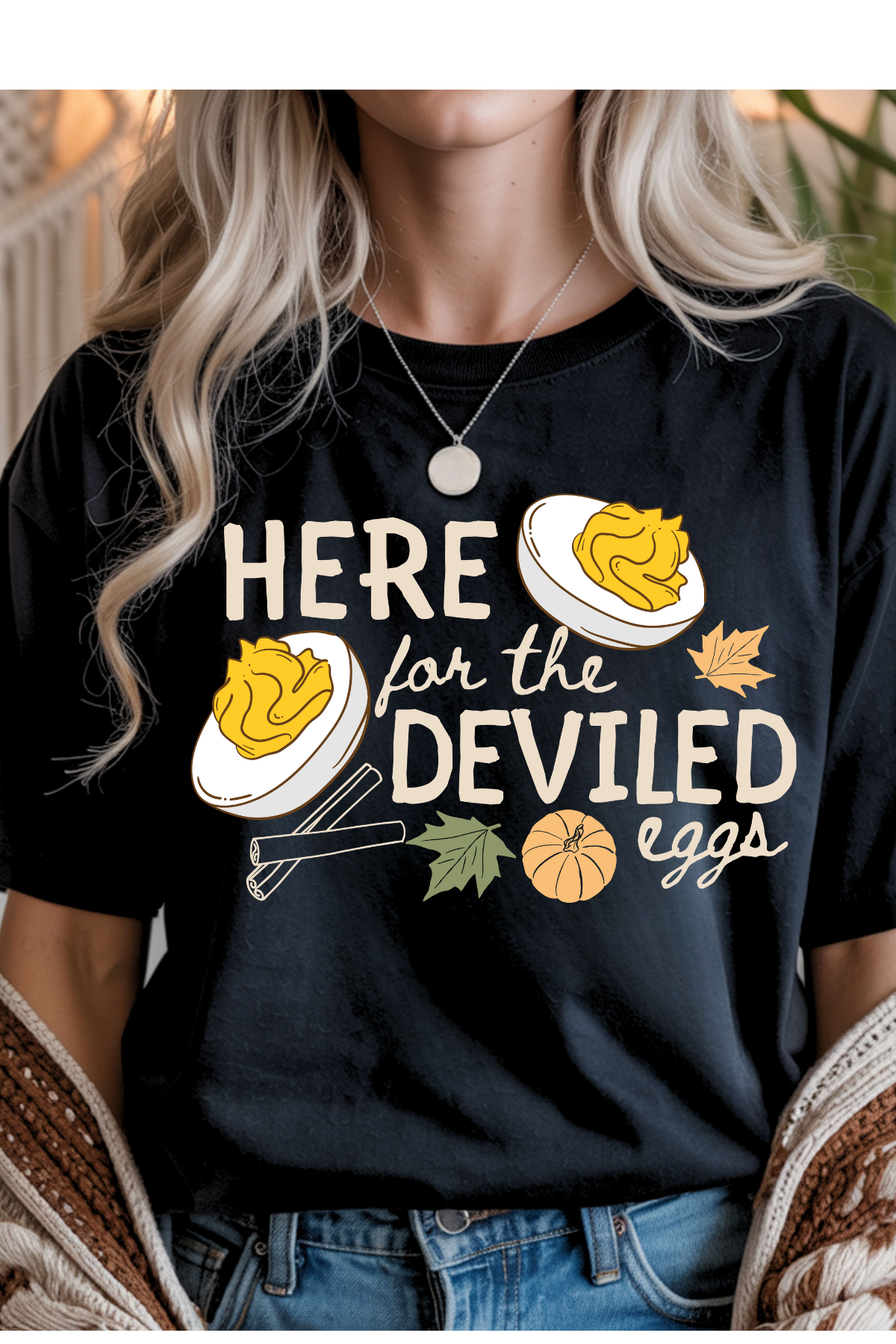 (9-21-26)Here For The Eggs Graphic Tee