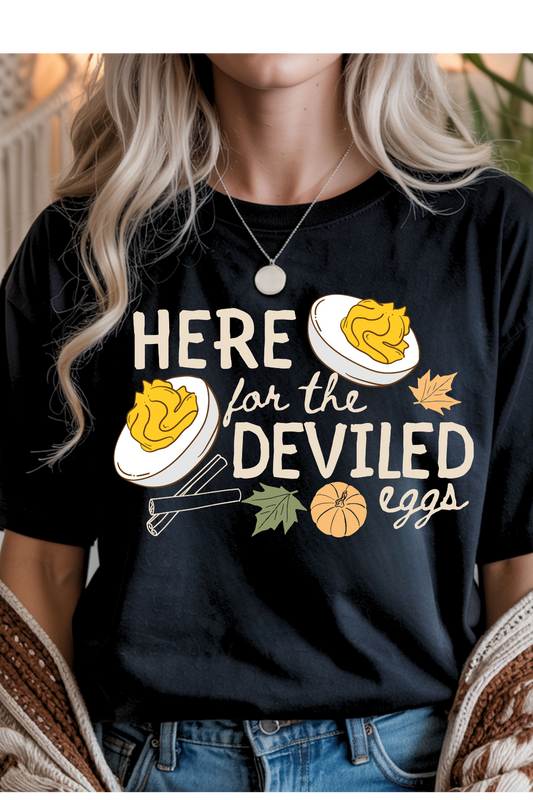 (9-21-26)Here For The Eggs Graphic Tee