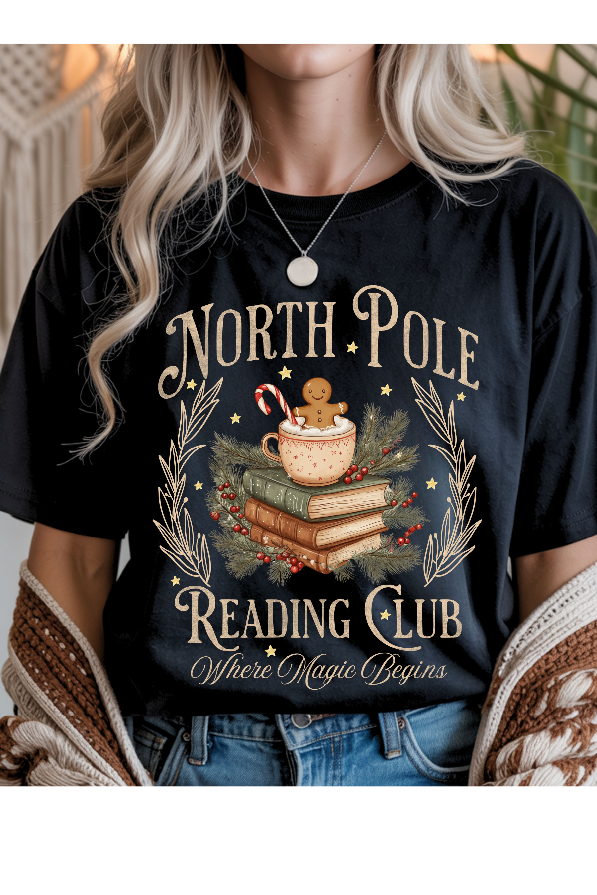 (11-2-26)North Pole Reading Graphic Tee
