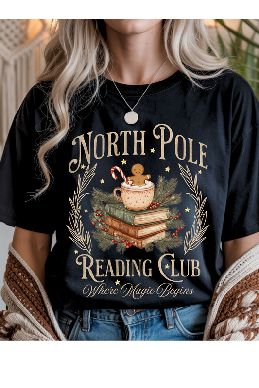 (11-2-26)North Pole Reading Graphic Tee