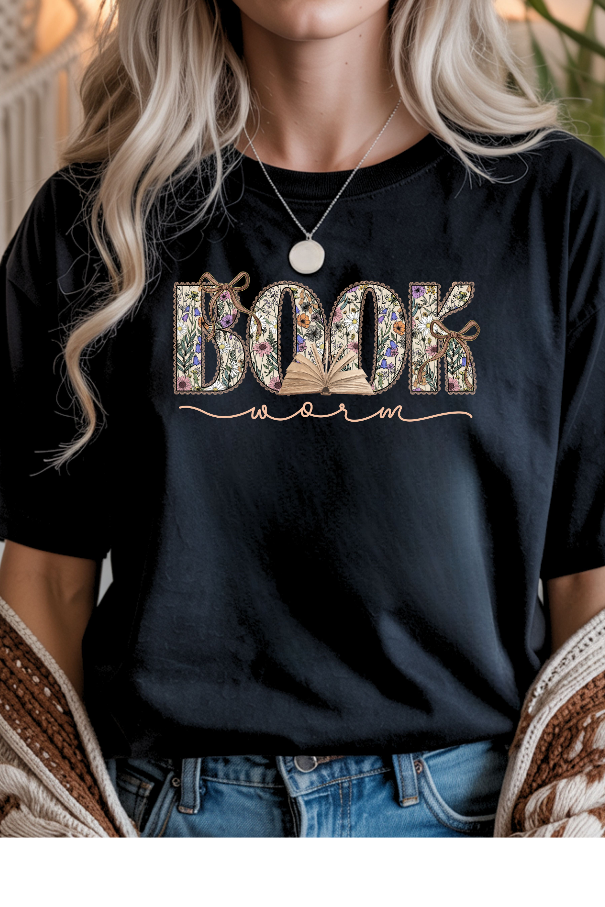 Book Worm Graphic Tee
