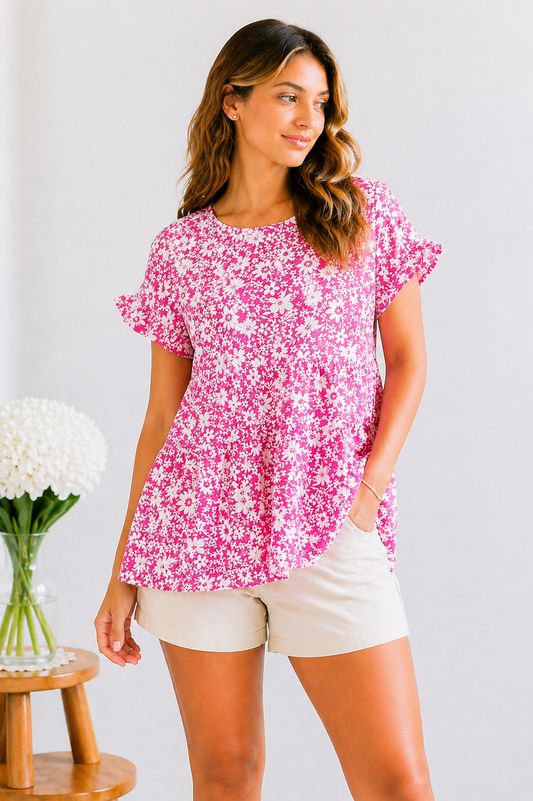 (5-13-26)Blushing Daisy Top