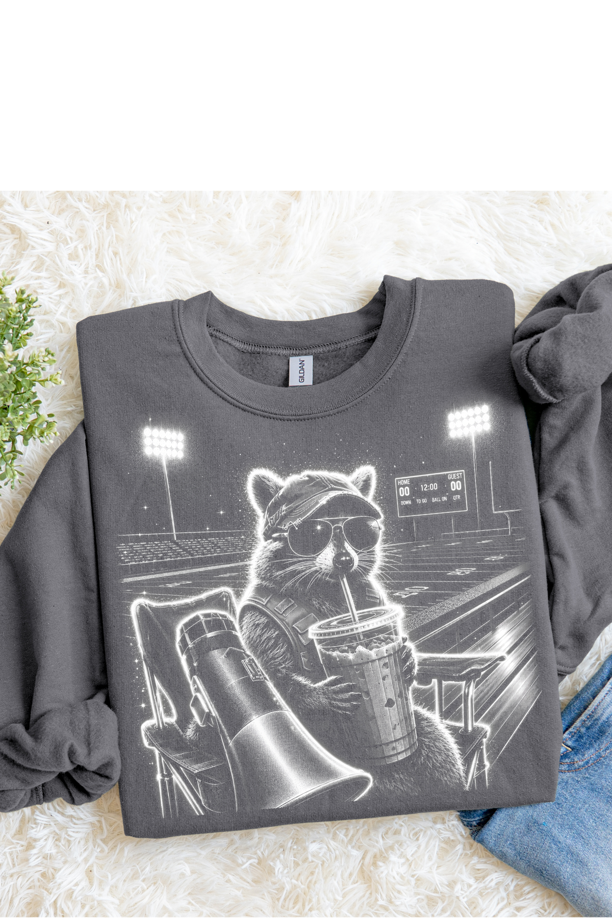 (9-7-26)Raccoon Football Graphic Tee