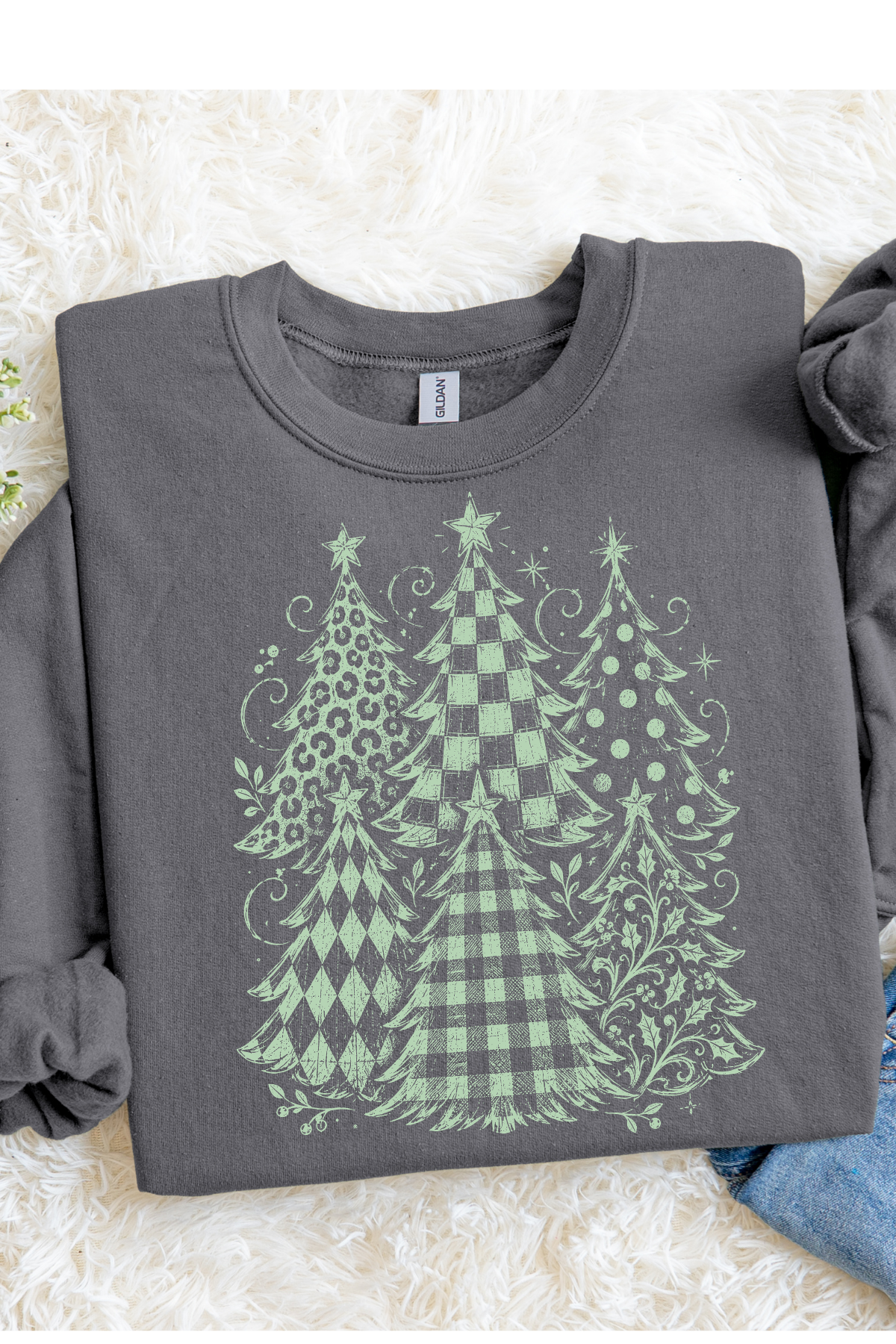 (10-26-26)Green Holiday Trees Graphic Tee