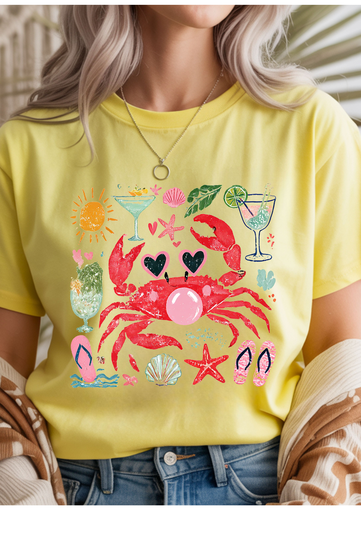 Summer Crab Graphic Tee