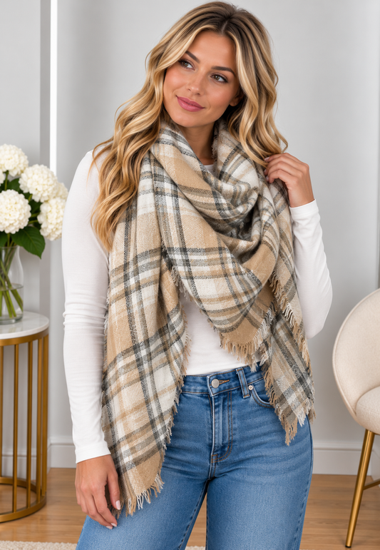(11-4-26)Cozy Moments Plaid Scarf