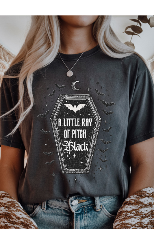 (8-31-26)Ray of Pitch Black Graphic Tee