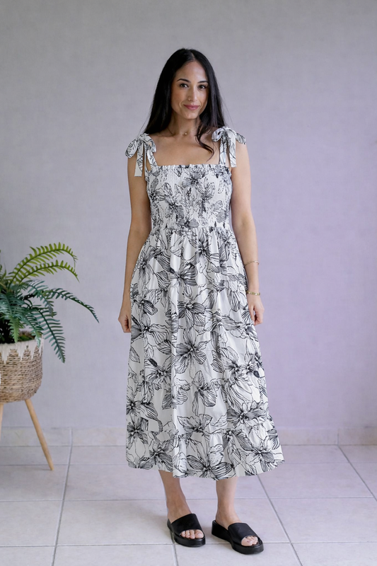 (4-15-26)Enchanted Teal Garden Dress