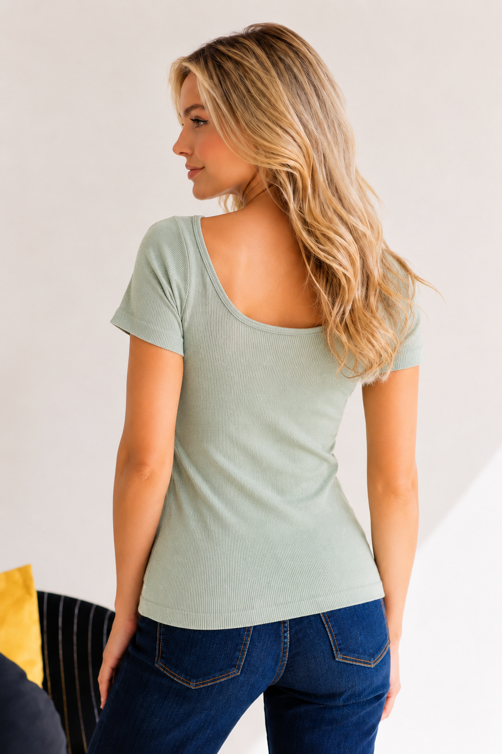 (6-24-26)Everyday Ease Reversible Ribbed Top