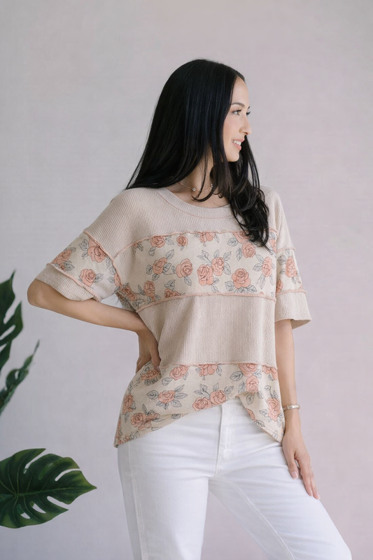 (3-4-26)Floral Grove Comfort Top