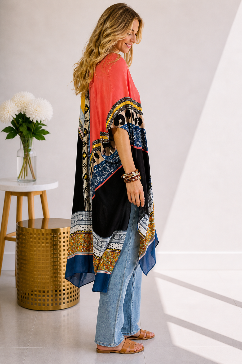 (5-20-26)Golden Hour Patchwork Kimono