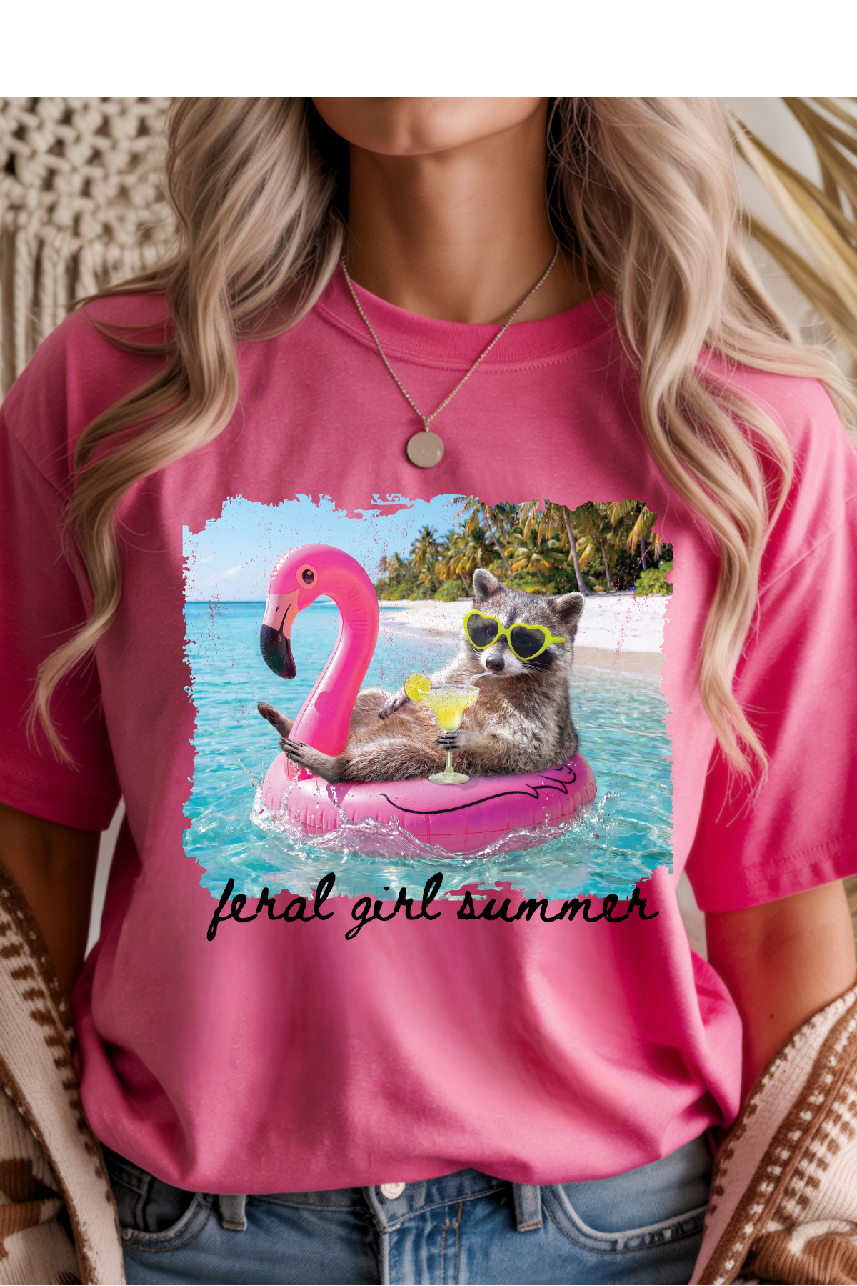(6-15-26)Feral Girl Summer Graphic Tee