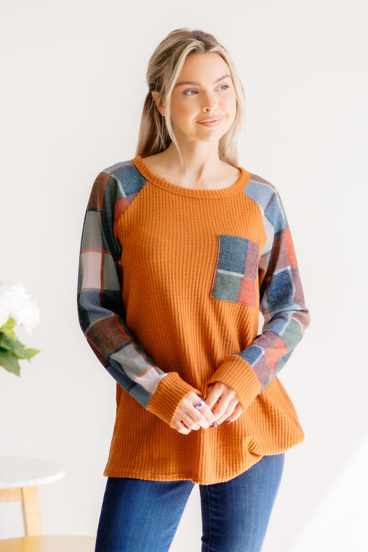 (9-10-25) Plaid Intentions Top