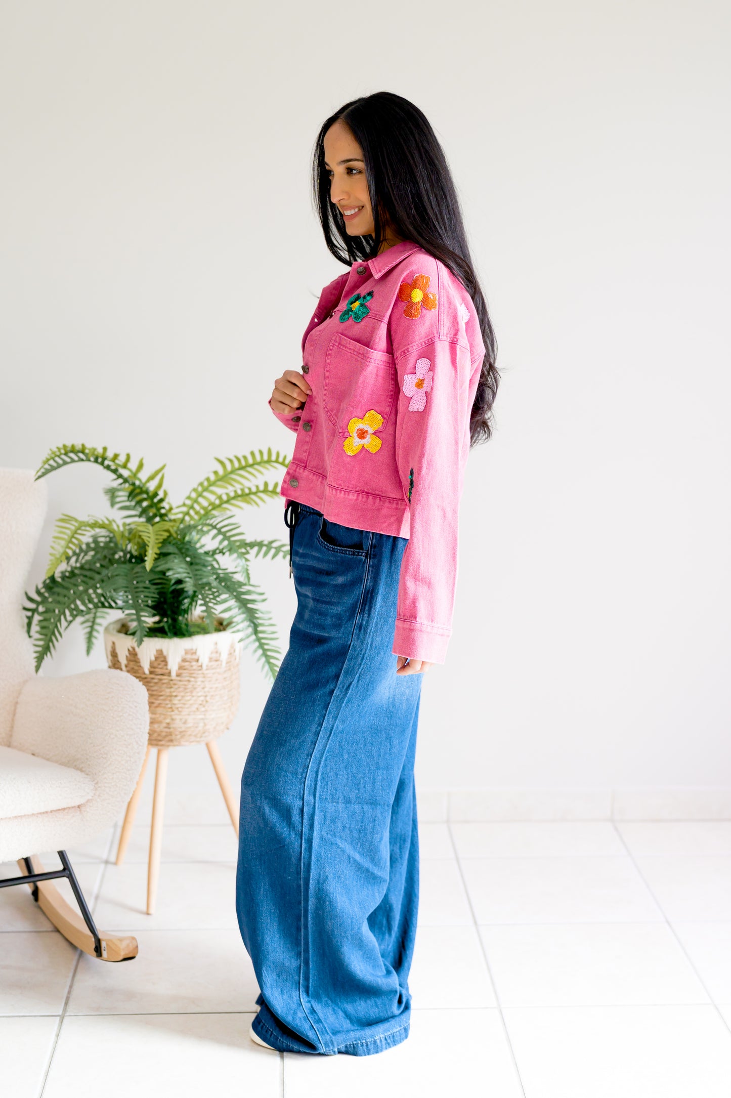 Sequin Petal Pop Jacket