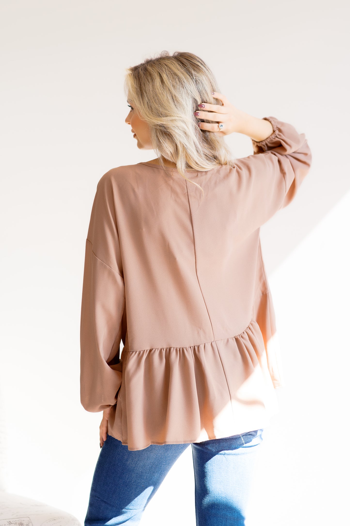 (9-24-25) Truffle Allure Peplum