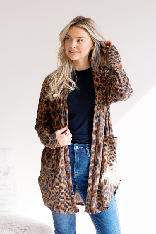 (9-24-25) Brown Sugar Spots Cardigan