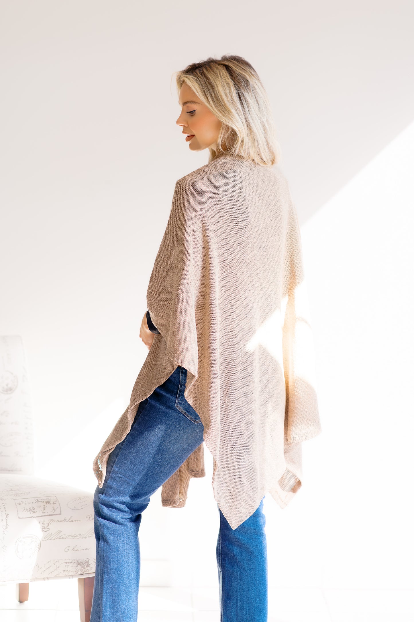 (9-24-25) Latte Luxe Poncho