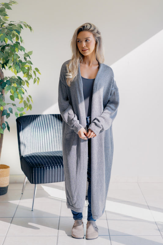 (10-15-25) Ashen Embrace Cardigan