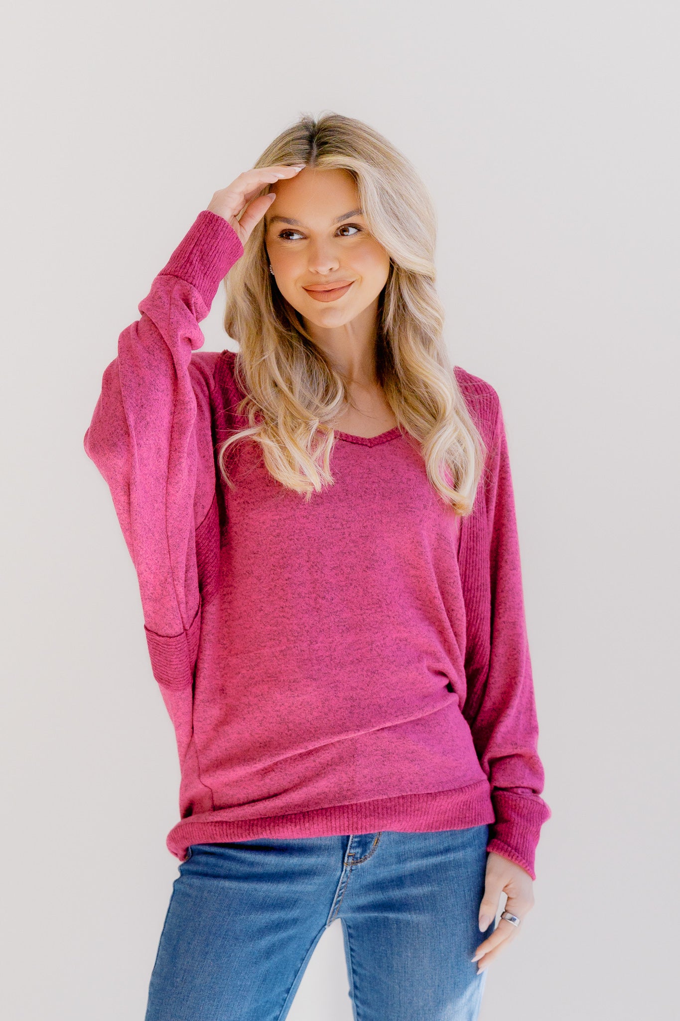 Aurora Blush Knit Pullover