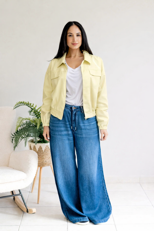 Little Ray of Sunshine - Leather Jacket