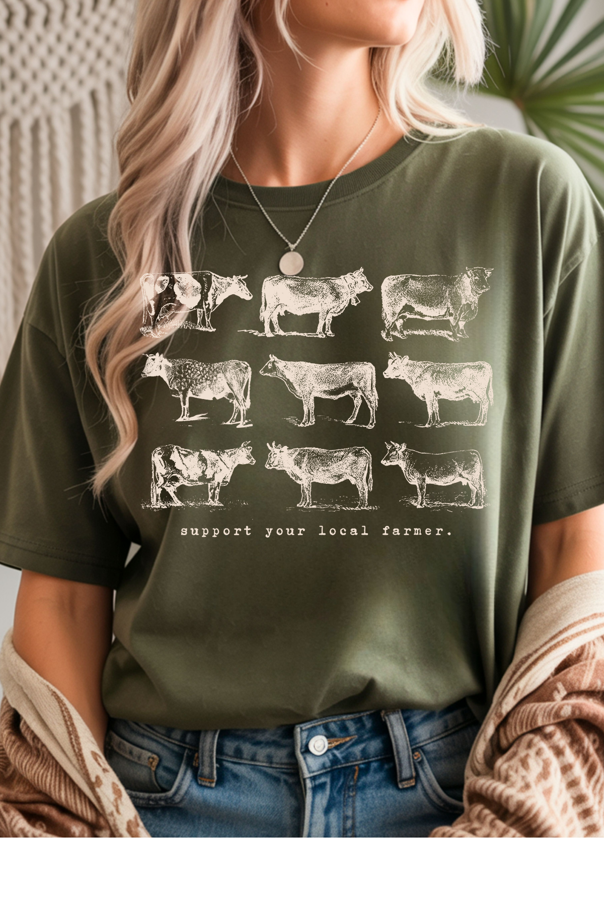(8-10-26)Support Your Local Farmer Graphic Tee