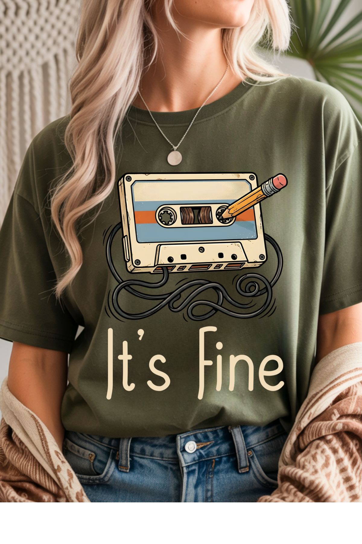 (8-10-26)It's Fine Graphic Tee