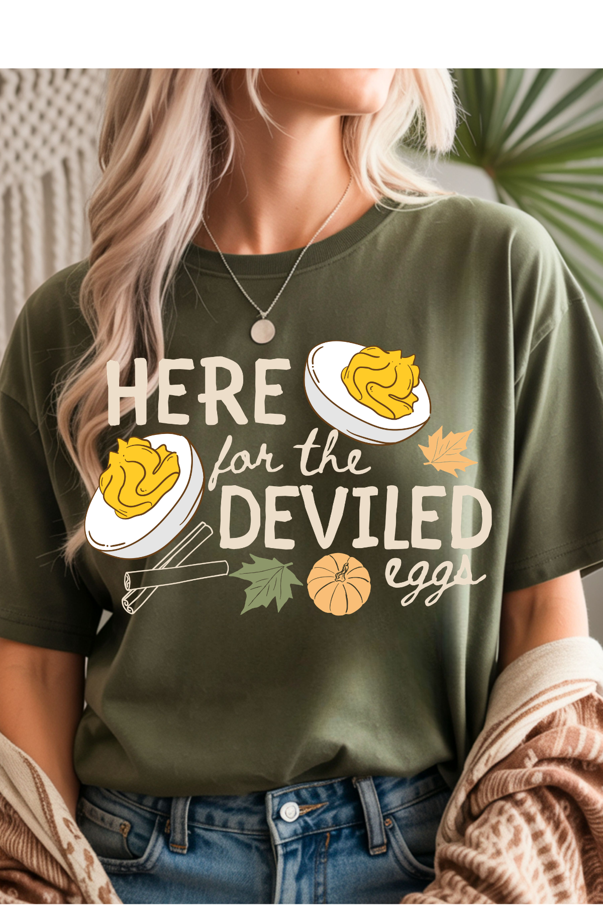 (9-21-26)Here For The Eggs Graphic Tee
