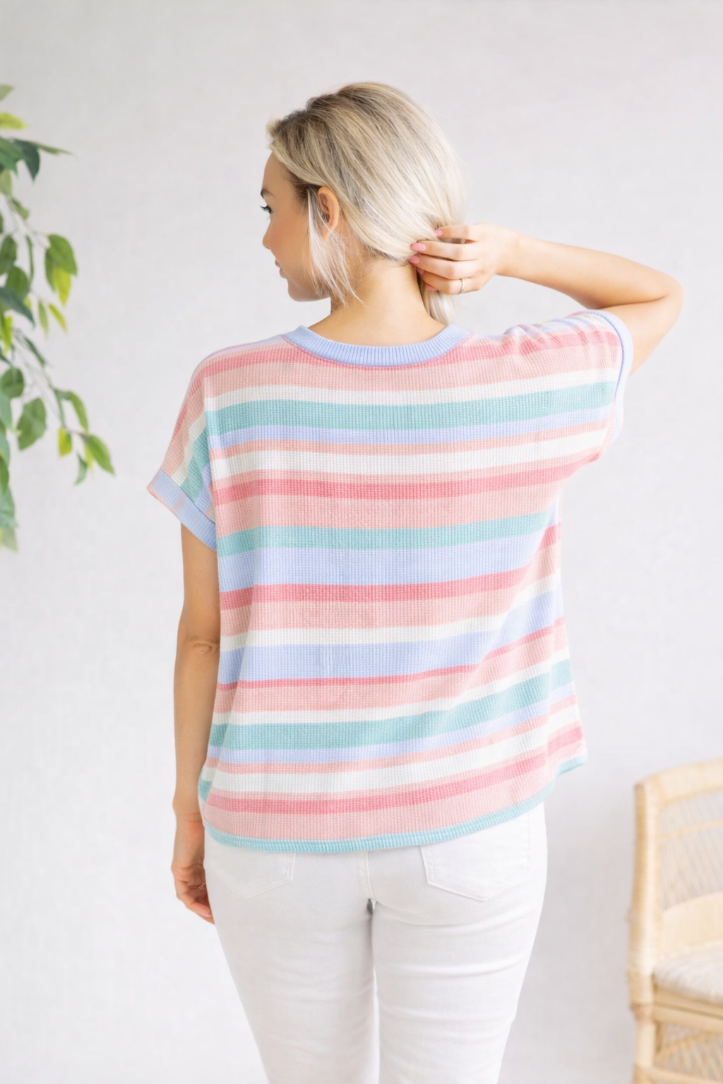 (2-18-26) Spring Palette Stripe Tee