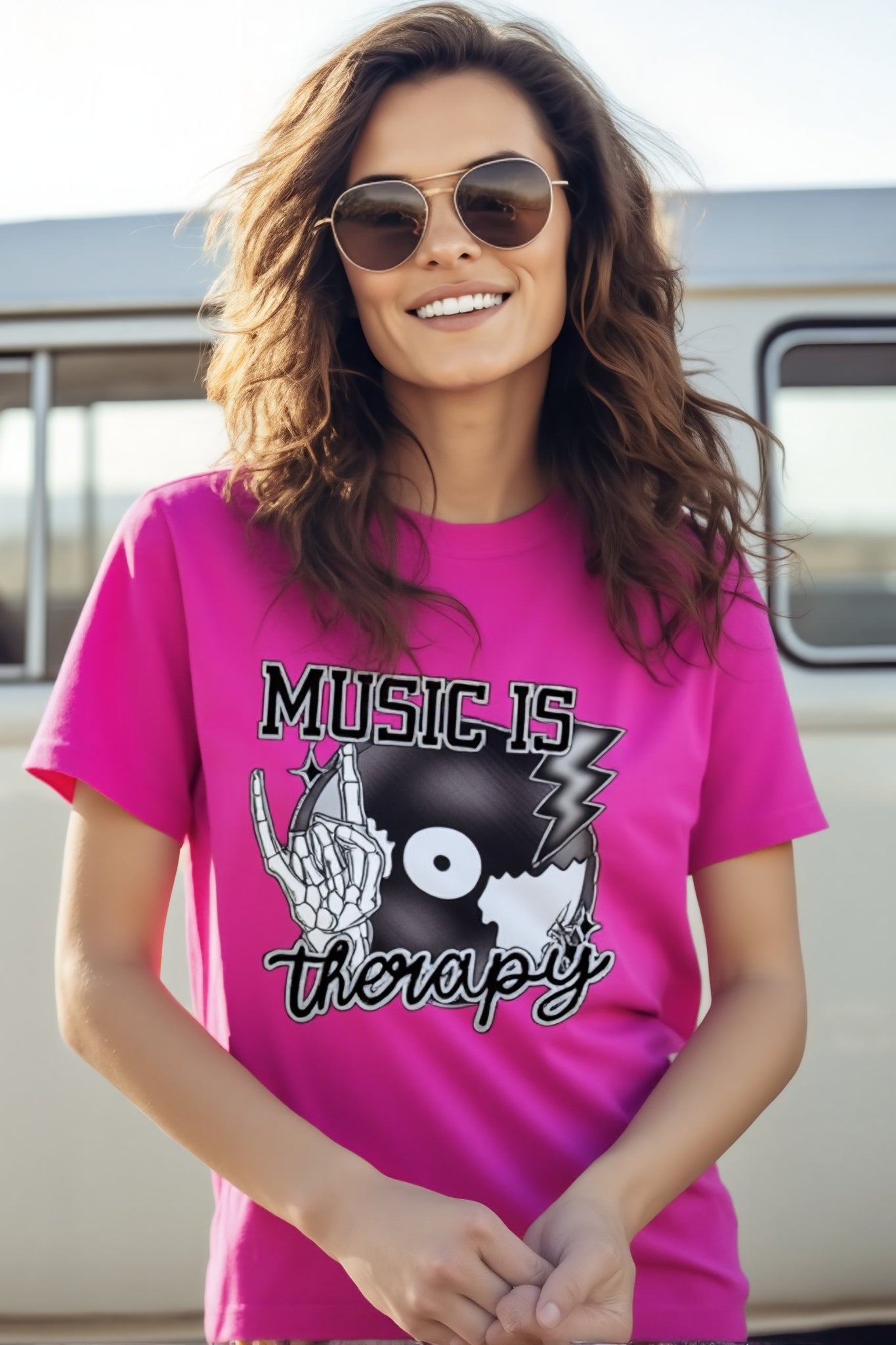 Music is My Therapy T-Shirt