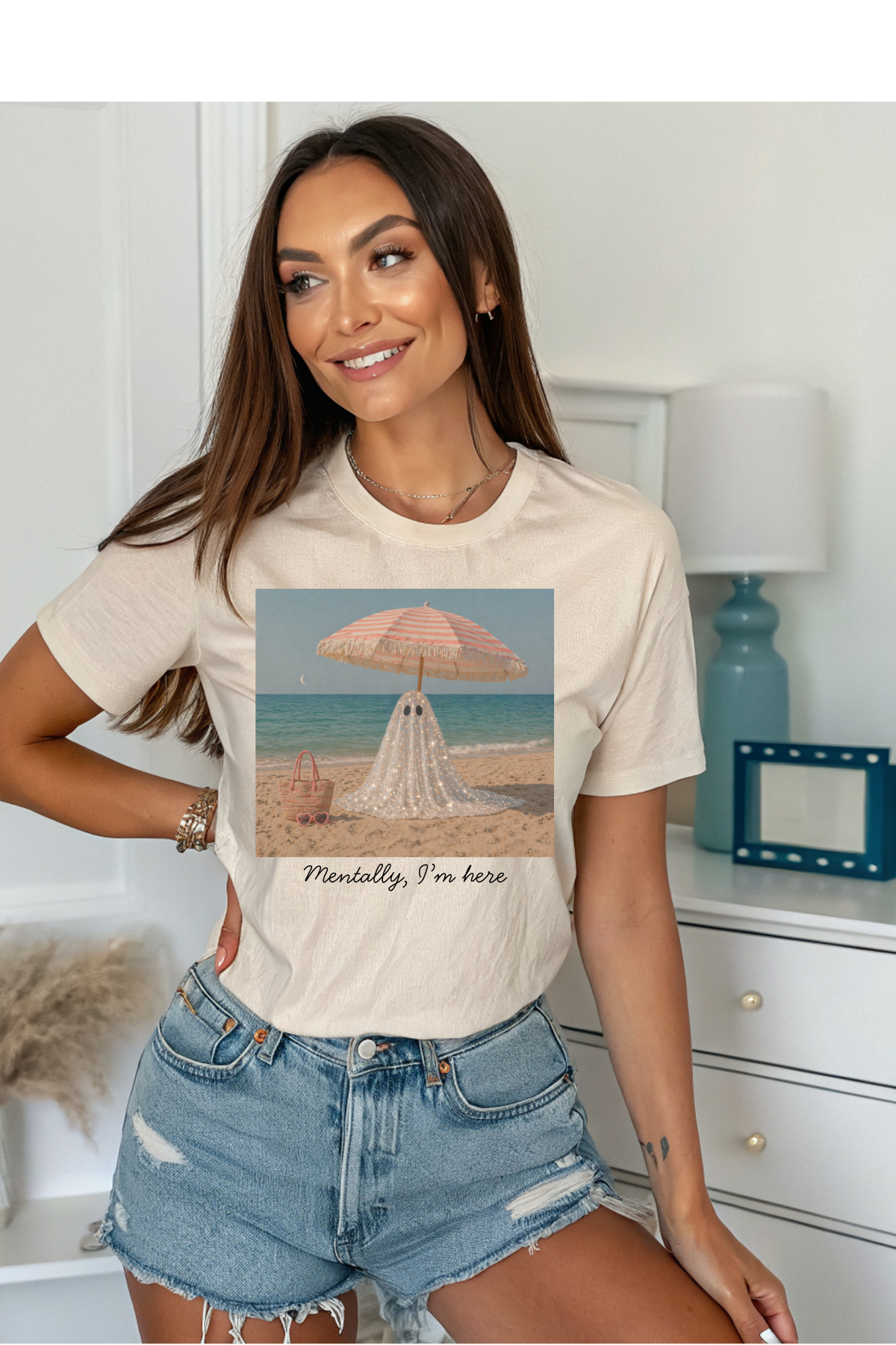 (7-27-26)Beach Ghost Graphic Tee