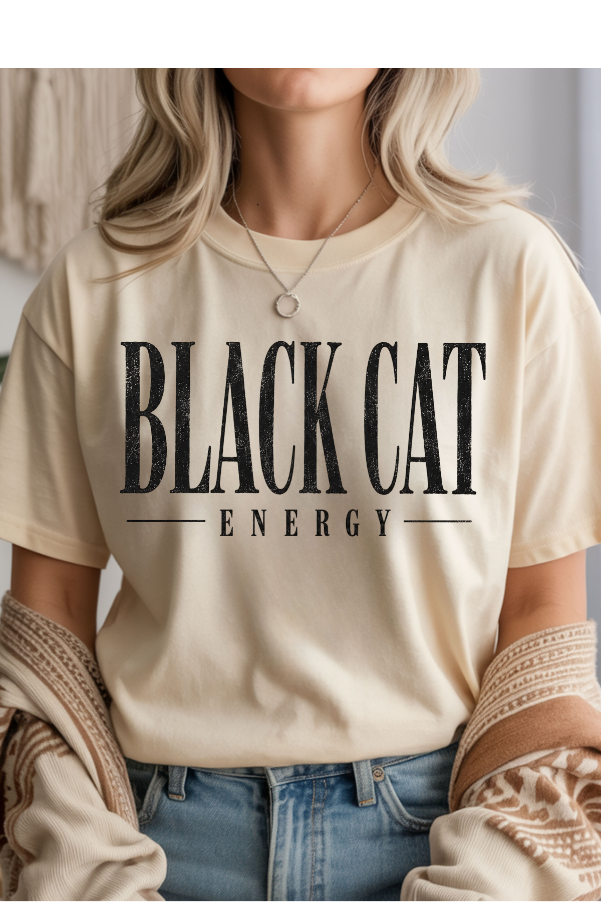 (8-31-26)Black Cat Energy Graphic Tee