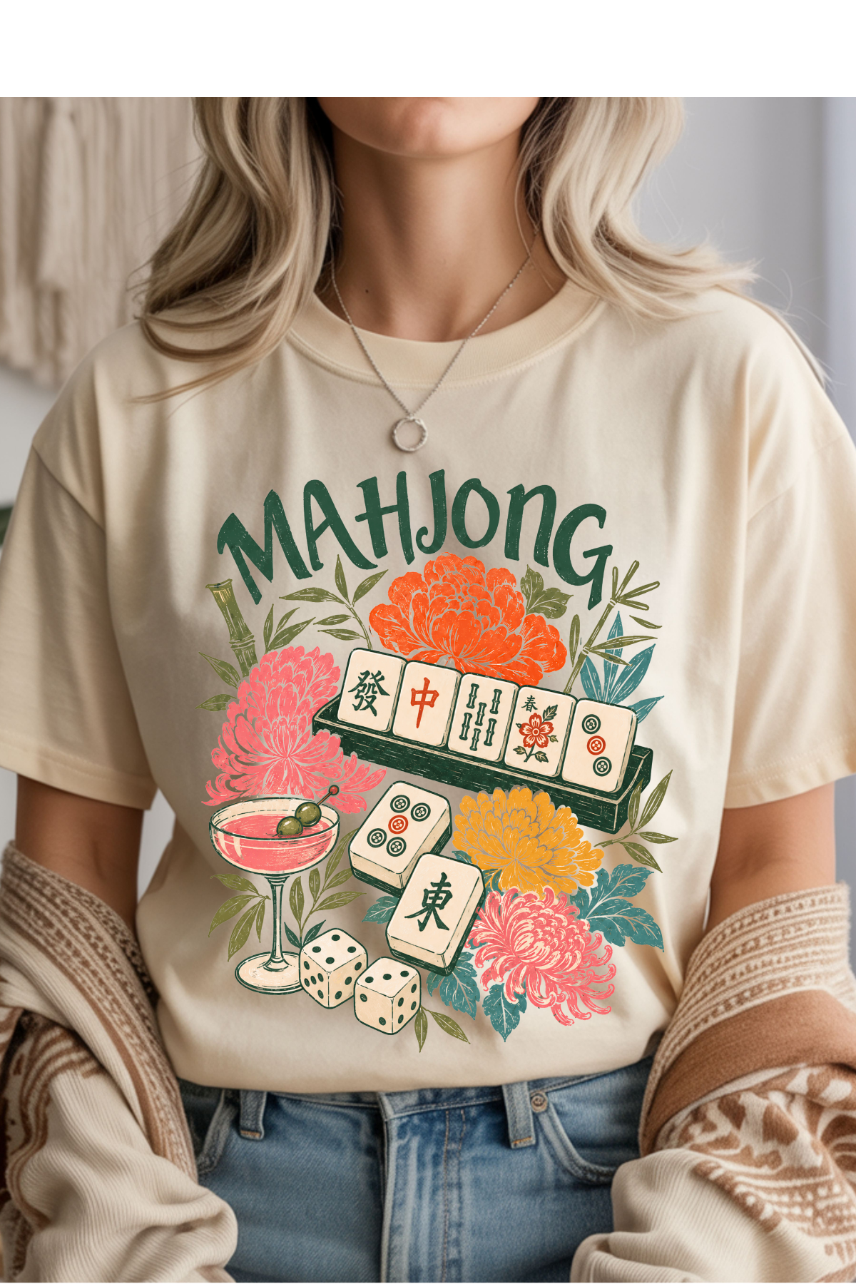 (8-31-26)Mahjong Graphic Tee