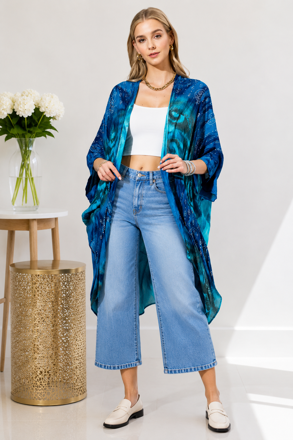 (7-8-26)Ocean Dream Kimono