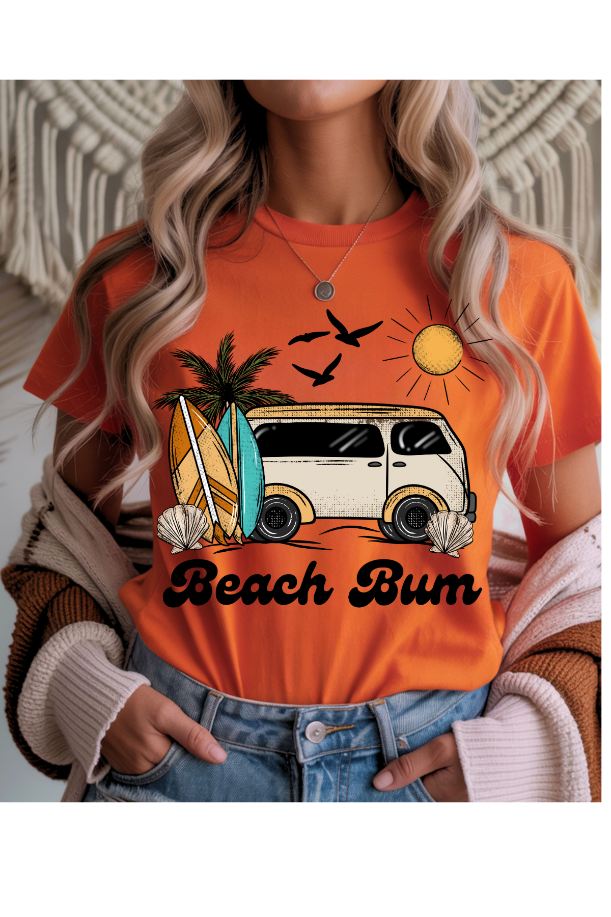 (5-18-26)Beach Bum Graphic Tee