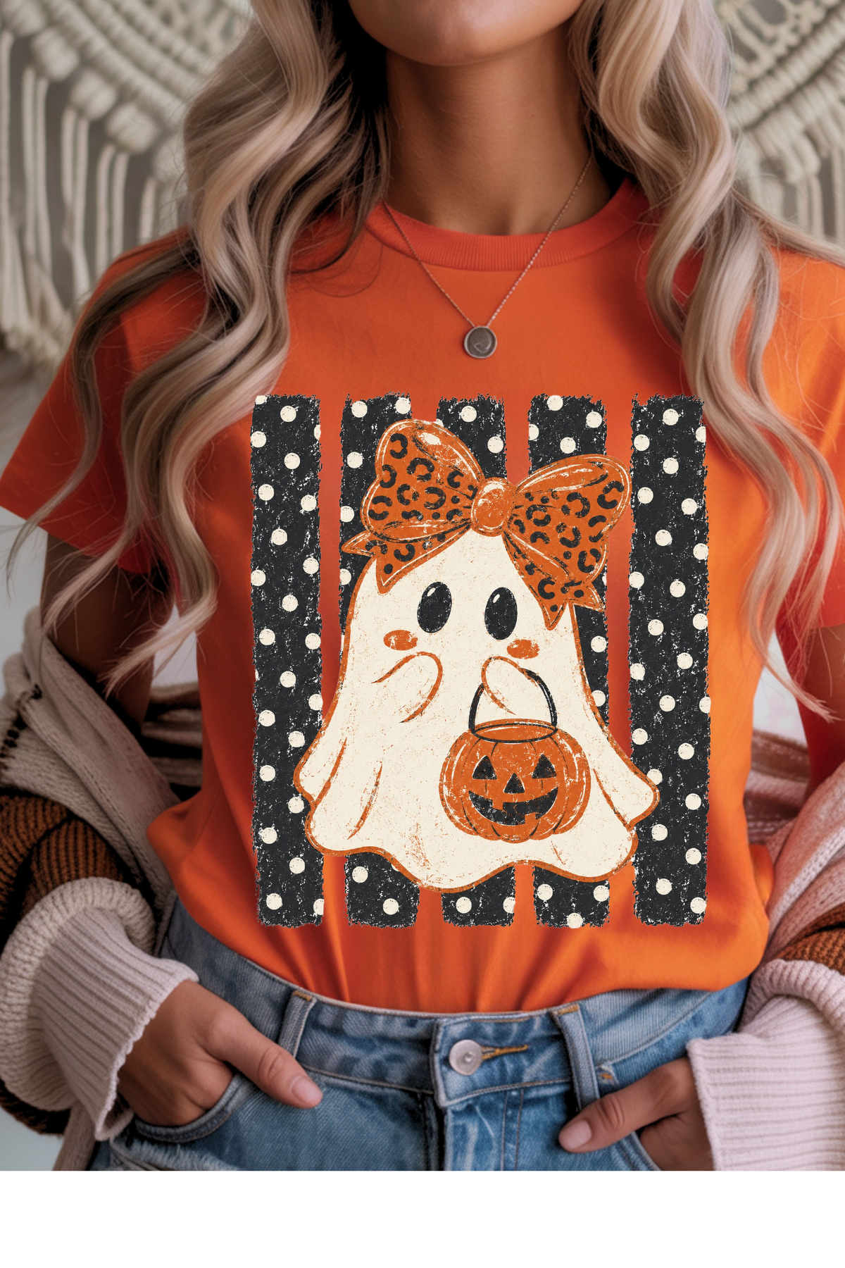 (8-31-26)Bow Ghost Graphic Tee