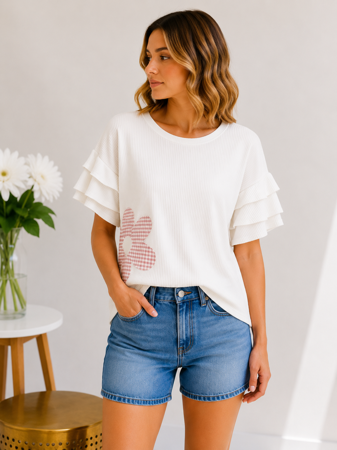 (6-17-26)Petals & Grace Top